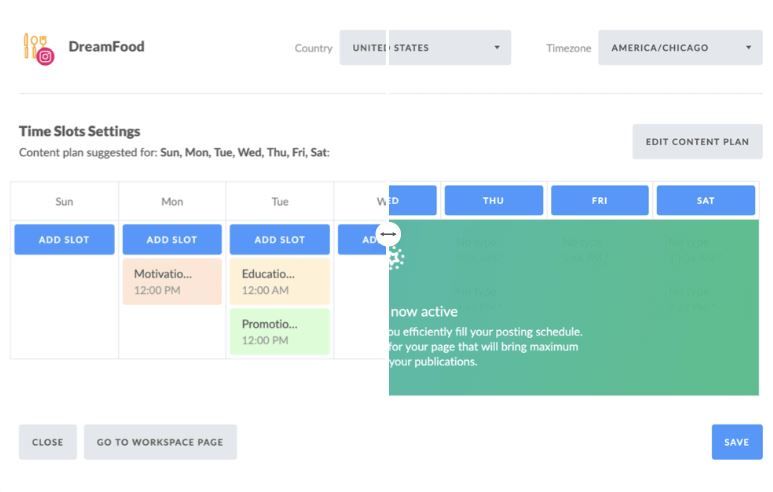 social media content calendar AI